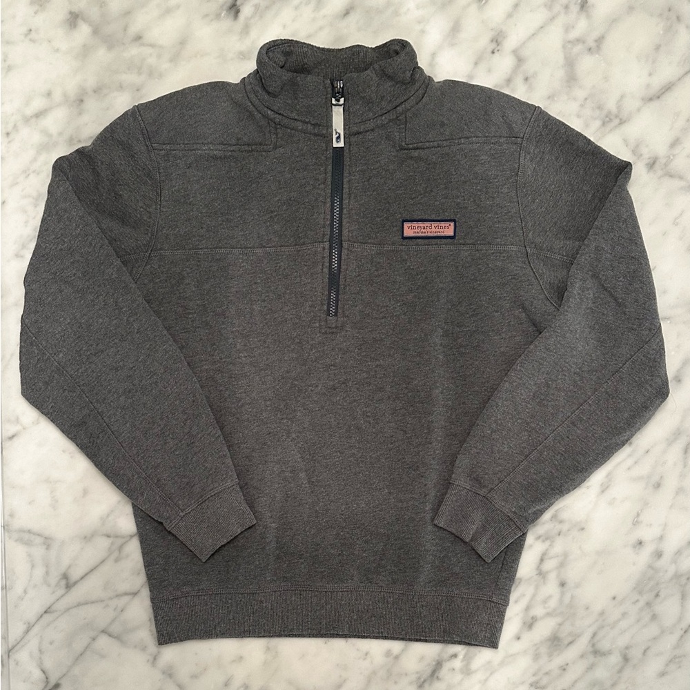 Vineyard Vines Grey 1/4 Zip Sweater - Men’s Size Small